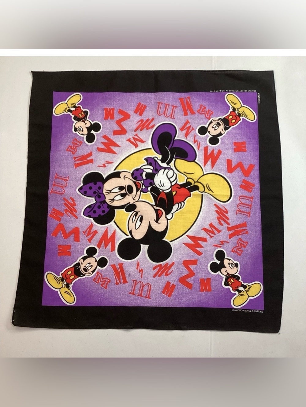 Mickey Mouse and Minnie Mouse Bandanna